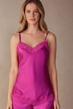 Intimissimi Kanten and Silk Top Roze | MNLHR51278